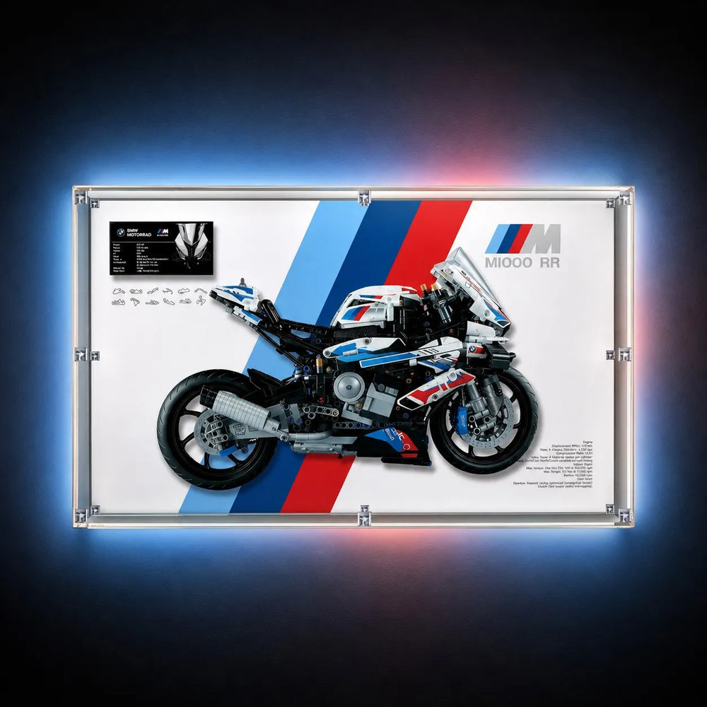 Wall Display Case for LEGO® Technic™ Motorcycle