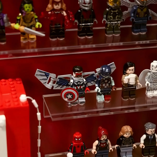 Wall Display Case for Up to 124 LEGO® Marvel Minifigures