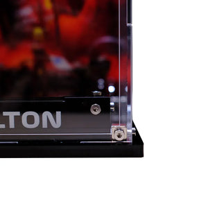 Acrylic Display Case for LEGO® Scuderia Ferrari HP Lewis Hamilton Helmet/Charles Leclerc Helmet  43022/43014