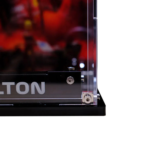 Acrylic Display Case for LEGO® Scuderia Ferrari HP Lewis Hamilton Helmet/Charles Leclerc Helmet  43022/43014