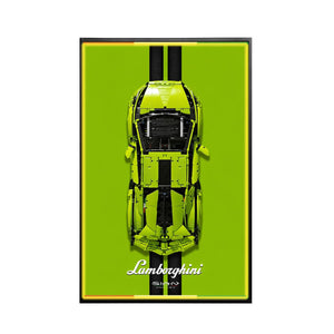 Wall Mount Display Frame Compatible with LEGO® Lamborghini Sian 42115 Style A