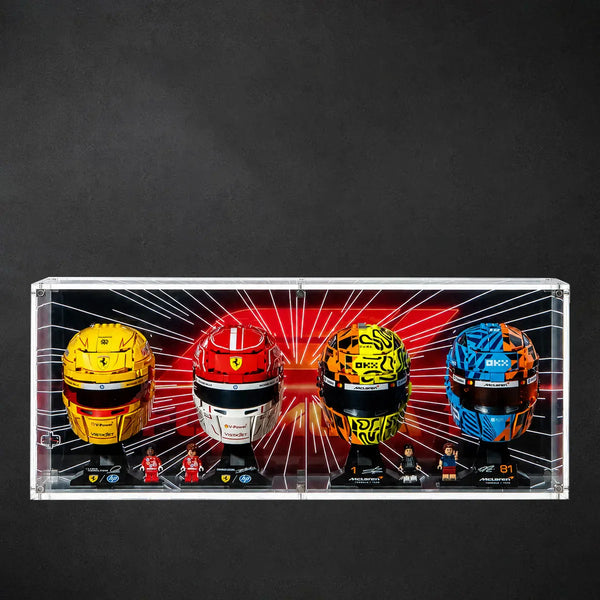 Wall Display Case for LEGO® Editions 4-in-1 Helmet Series 43014/43022/43017/43023