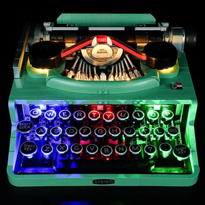 Light Kit Compatible with LEGO® Mechanical Typewriter Set 21327
