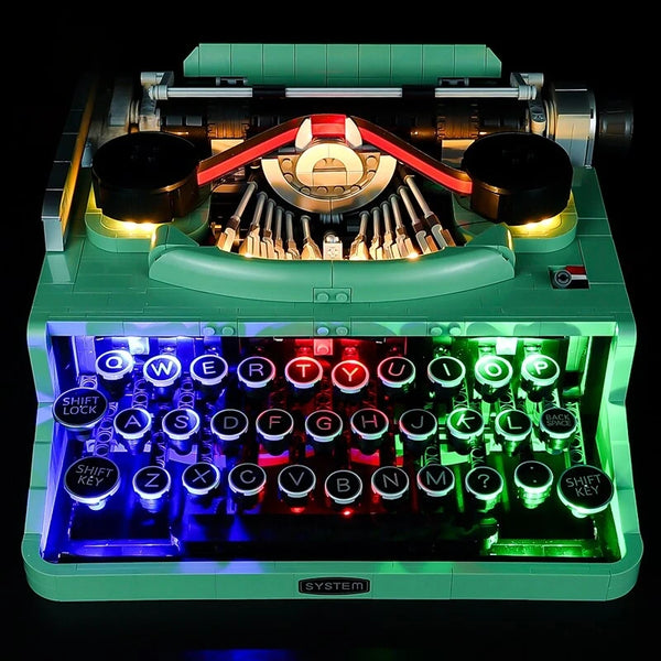 Light Kit Compatible with LEGO® Mechanical Typewriter Set 21327