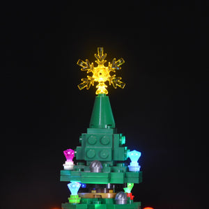 LEGO Christmas Tree #40338 light kit - detail view