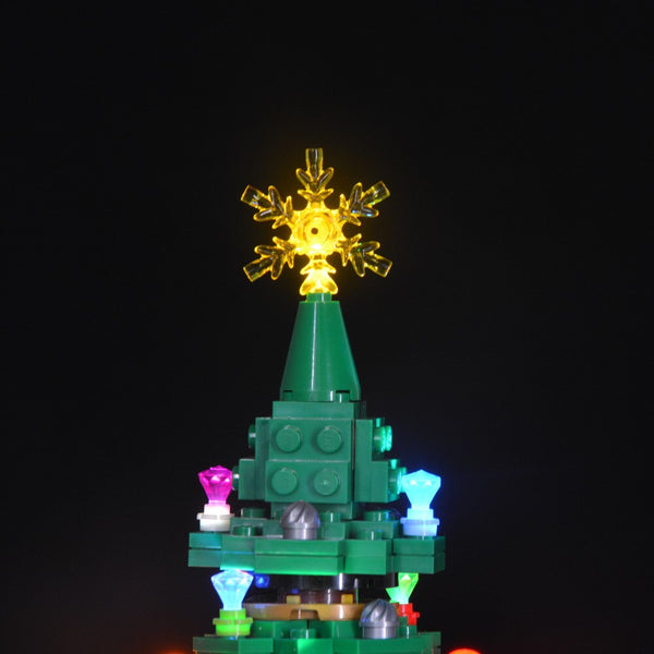 LEGO Christmas Tree #40338 light kit - detail view