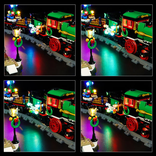 LEGO Winter Holiday Train #10254 light kit - detail view