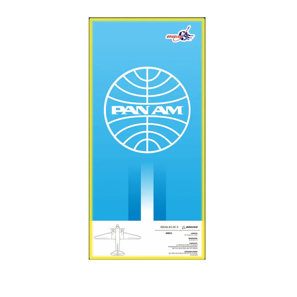 Wall Display frame for LEGO® Icons Douglas™ DC-3™ PAN AM® Airliner 11378 | 50 × 115 cm