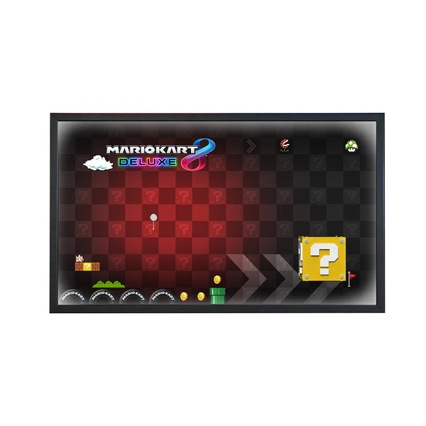 "LEGO® Mario Kart™ – Mario & Standard Kart 72037 Displayed in Wall Display Frame"