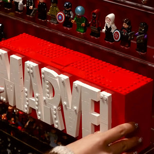 Wall Display Case for Up to 124 LEGO® Marvel Minifigures