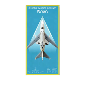 Wall Display Frame for LEGO® Icons Shuttle Carrier Aircraft 10360 | 50 × 115 cm