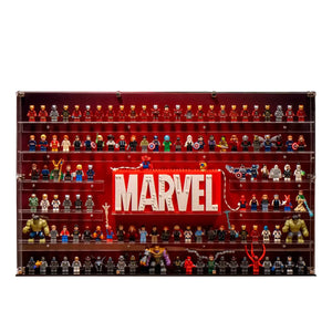 Wall Display Case for Up to 124 LEGO® Marvel Minifigures