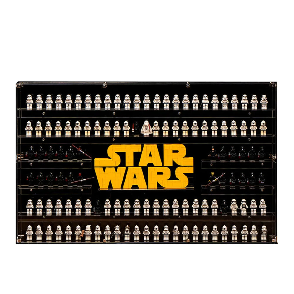 124 LEGO® Star Wars Minifigures Wall Display Case
