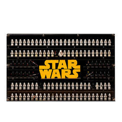124 LEGO® Star Wars Minifigures Wall Display Case