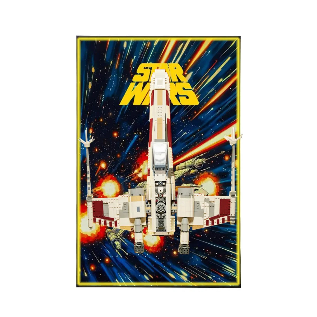 Wall Display Frame for LEGO® Star Wars™ X-Wing Starfighter™ 75355