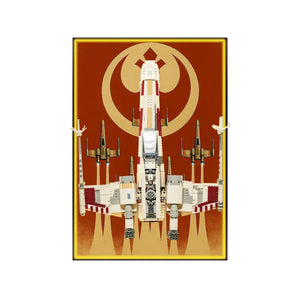 Wall Display Frame for LEGO® Star Wars™ X-Wing Starfighter™ 75355