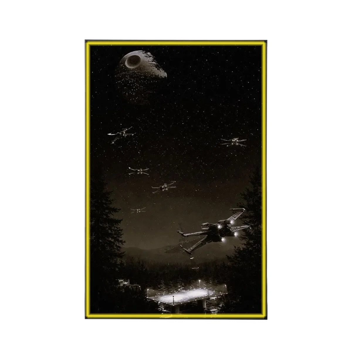 Wall Display Frame for LEGO® Star Wars™ X-Wing Starfighter™ 75355 - View 10 - brkox