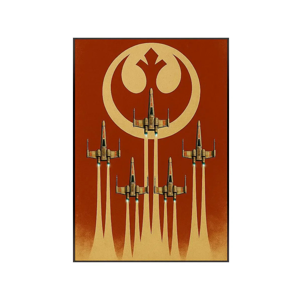 Wall Display Frame for LEGO® Star Wars™ X-Wing Starfighter™ 75355 - View 4 - brkox