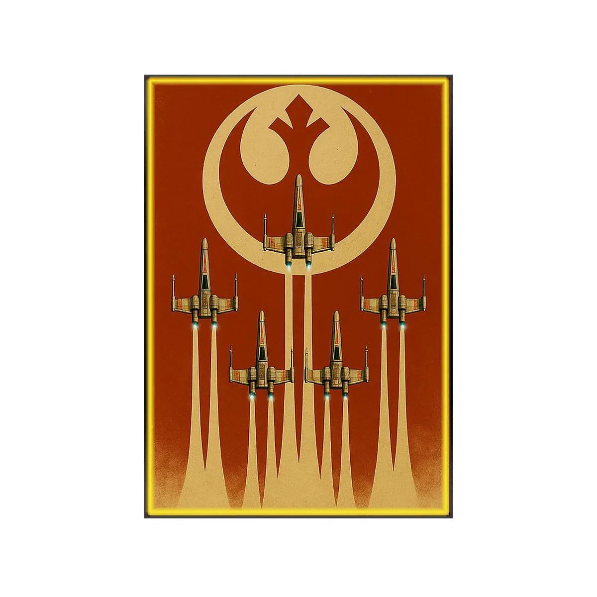 Wall Display Frame for LEGO® Star Wars™ X-Wing Starfighter™ 75355 - View 6 - brkox