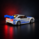 Light Kit Compatible with LEGO® Speed Champions 2 Fast & Furious Nissan Skyline GT-R (R34) Set 76917
