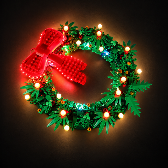 Light Kit Compatible with LEGO® Christmas Wreath Set 40426