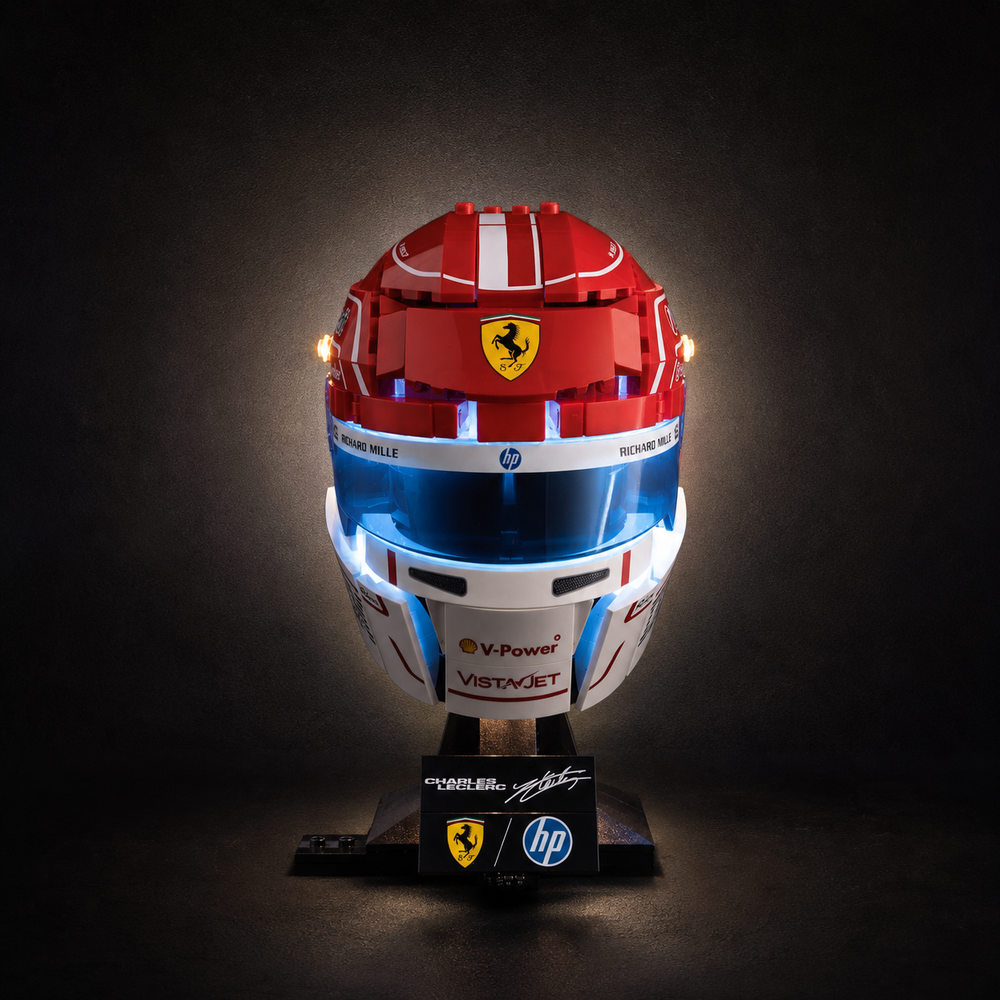 Light Kit Compatible with LEGO® Scuderia Ferrari HP Charles Leclerc Helmet Set 43014