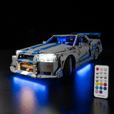 Light Kit Compatible with LEGO® 2 Fast 2 Furious Nissan Skyline GT-R (R34) Set 42210
