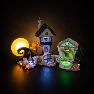 Light Kit Compatible with LEGO® Disney Tim Burton's The Nightmare Before Christmas Set 21351