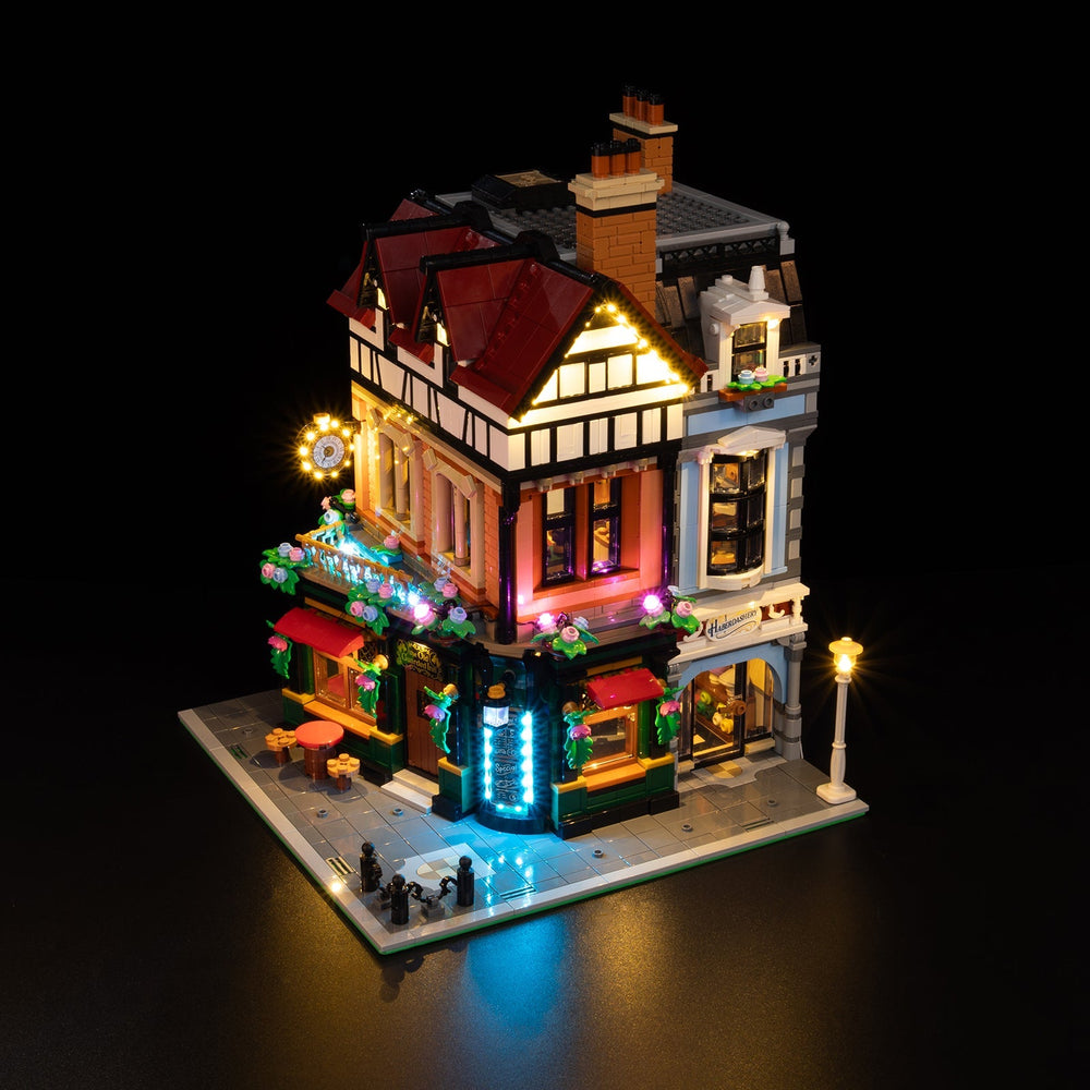 LED light kit compatible with LEGO® Tudor Corner Set #10350 — product photo 1