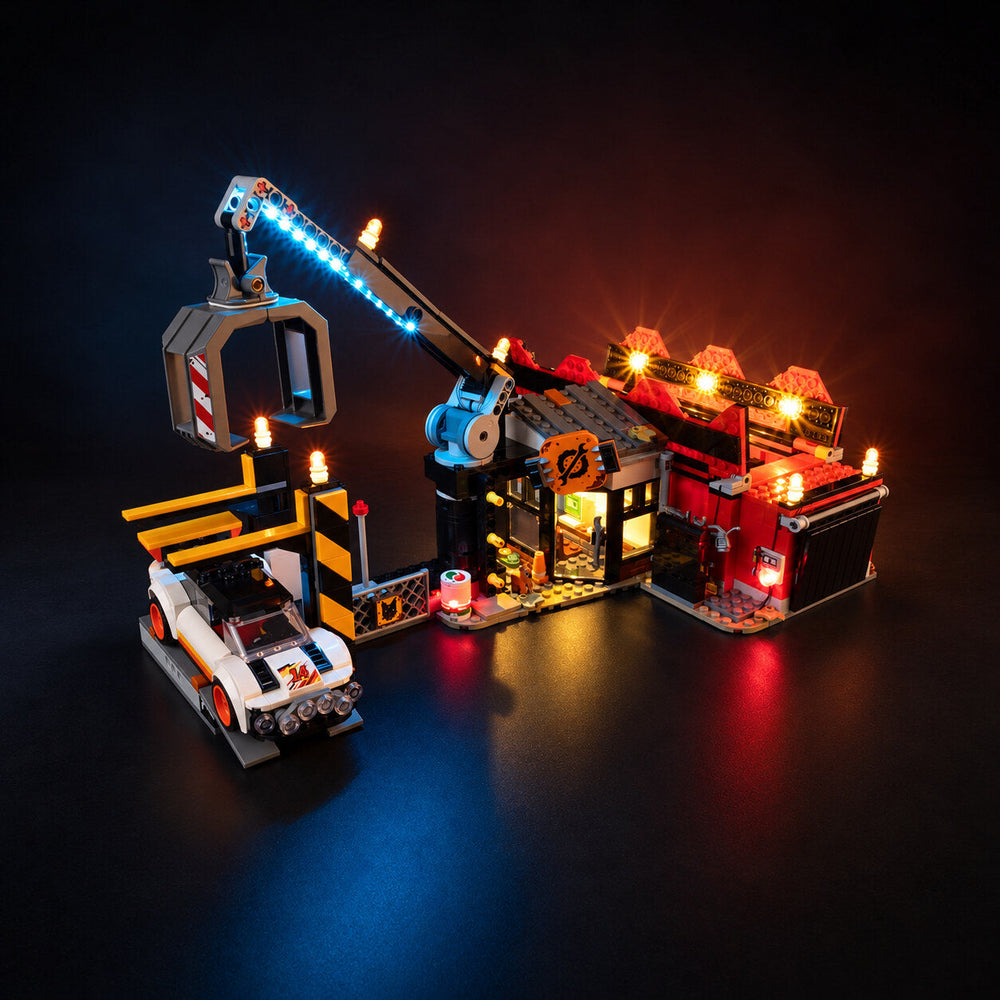 LED light kit compatible with LEGO® Scrapyard with Cars Set #60472 — product photo 1