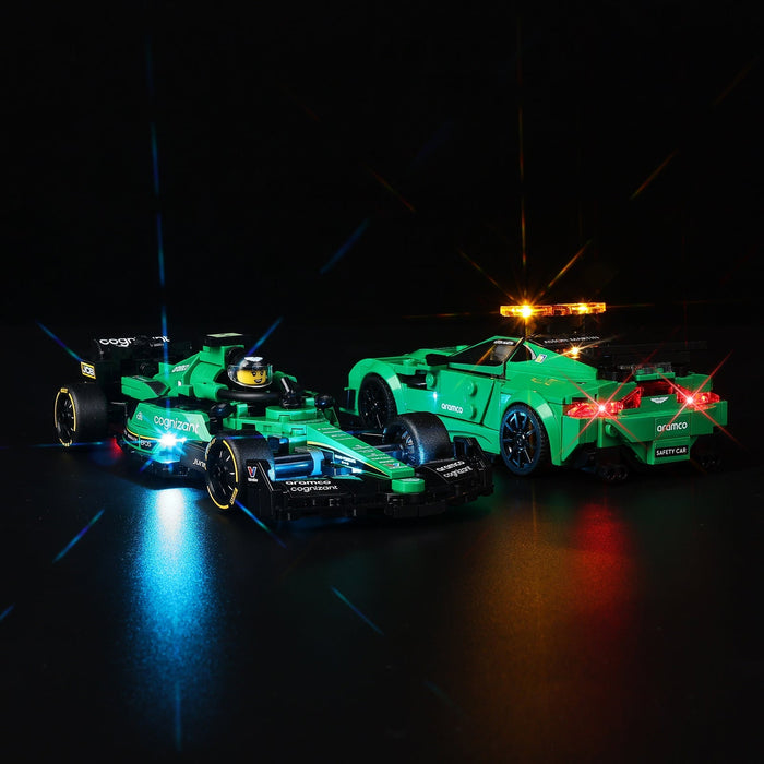 LED light kit compatible with LEGO® Aston Martin Safety Car and AMR23 Set #76925 — product photo 4