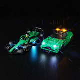 LED light kit compatible with LEGO® Aston Martin Safety Car and AMR23 Set #76925 — product photo 6