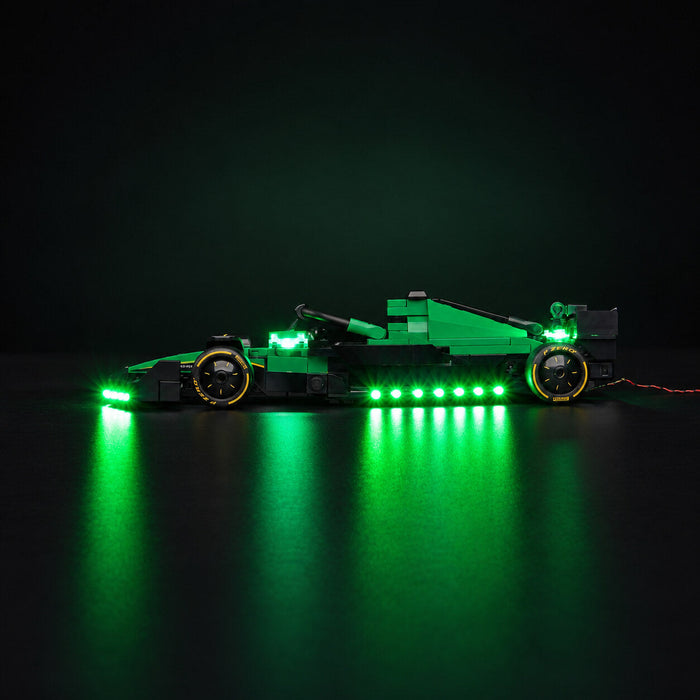 LED light kit compatible with LEGO® Aston Martin Aramco F1® AMR24 Race Car Set #77245 — product photo 3