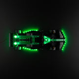 LED light kit compatible with LEGO® Aston Martin Aramco F1® AMR24 Race Car Set #77245 — product photo 6
