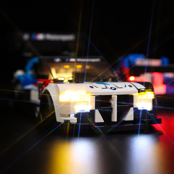 LED light kit compatible with LEGO® BMW M4 GT3 & BMW M Hybrid V8 Race Cars Set #76922 — product photo 3