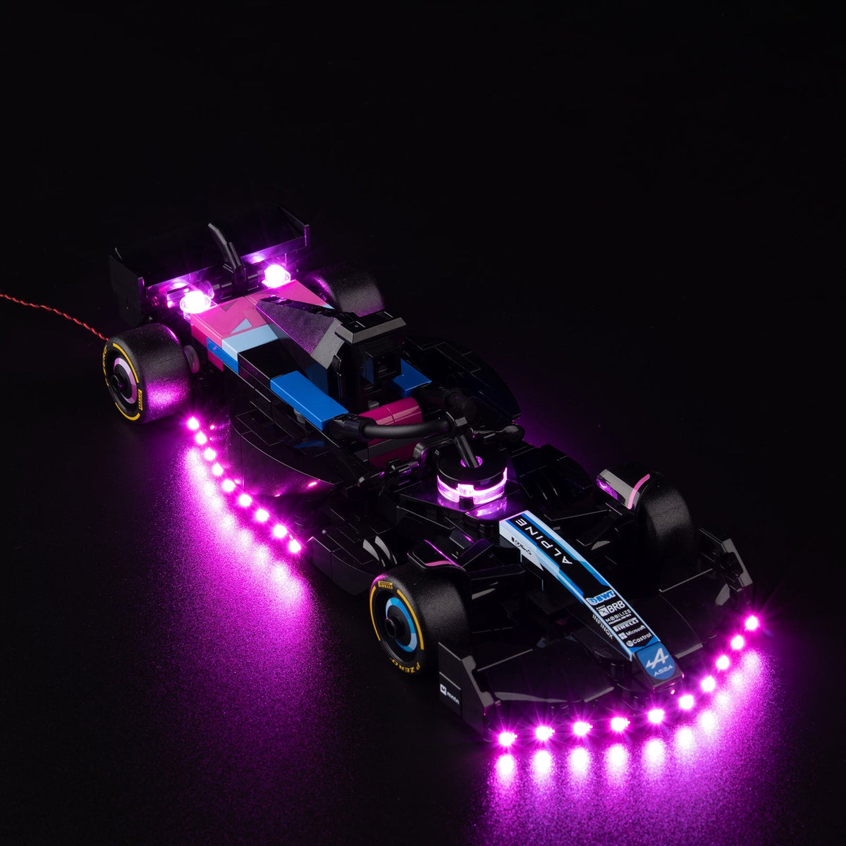 LED light kit compatible with LEGO® BWT Alpine F1® Team A524 Race Car Set #77248 — product photo 5