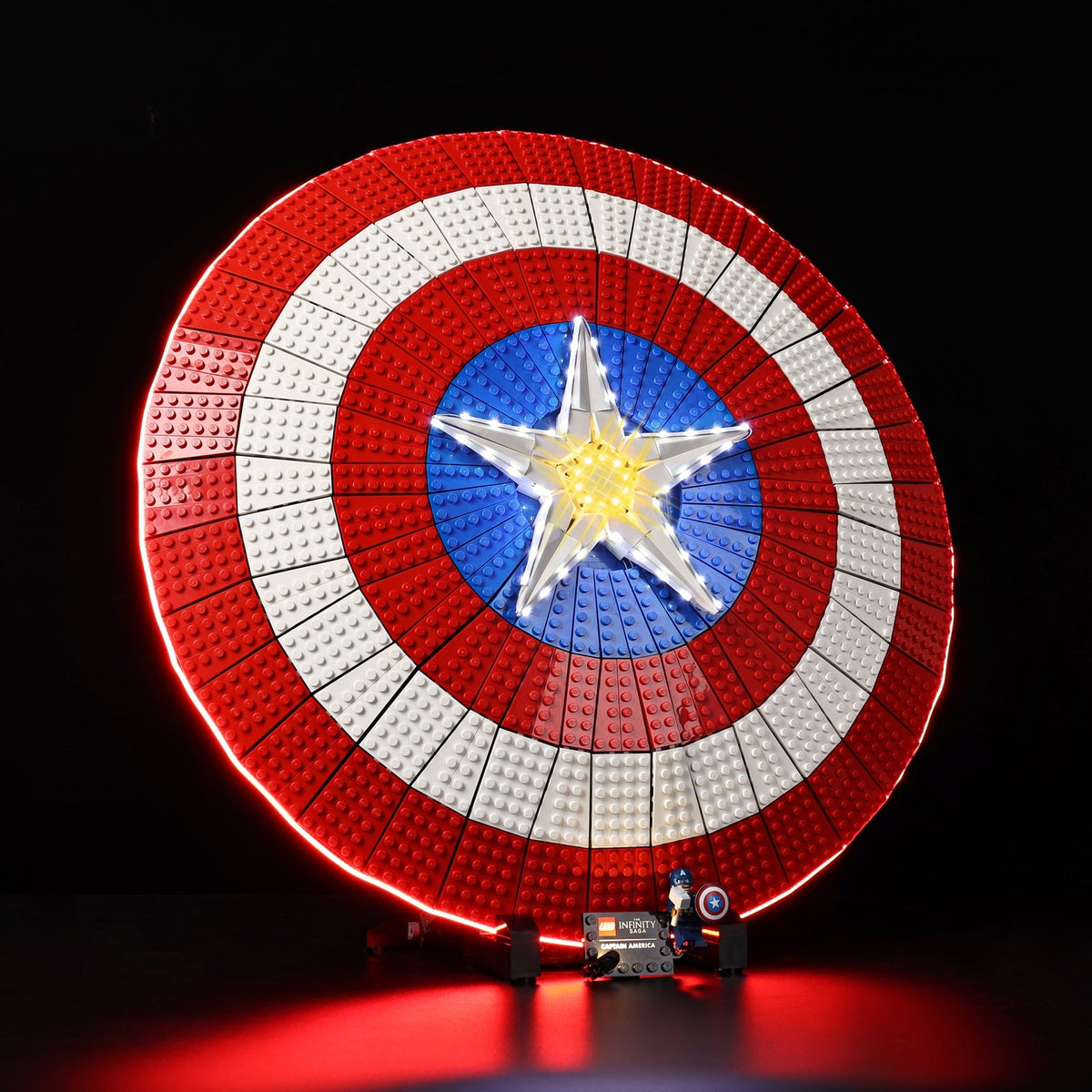 LED light kit compatible with LEGO® Captain America's Shield Set #76262 — product photo 1