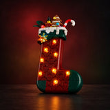 Christmas Stocking 40958 light kit on a dark display background