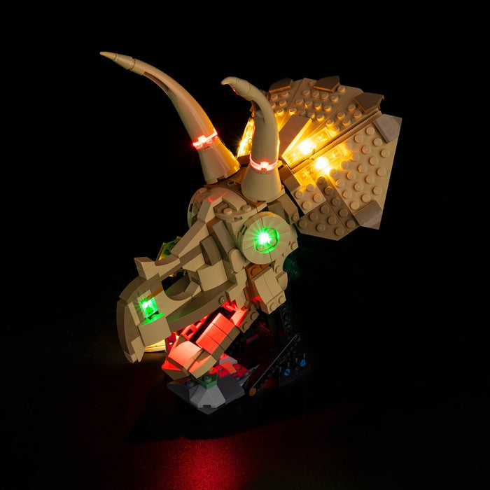 LED light kit compatible with LEGO® Dinosaur Fossils: Triceratops Skull Set #76969 — product photo 3