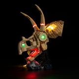 LED light kit compatible with LEGO® Dinosaur Fossils: Triceratops Skull Set #76969 — product photo 5