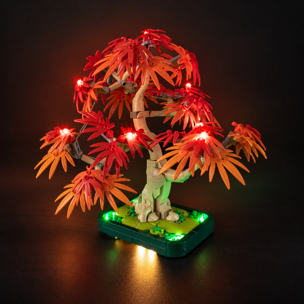 LED light kit compatible with LEGO® Japanese Red Maple Bonsai Tree Set #10348 — product photo 1