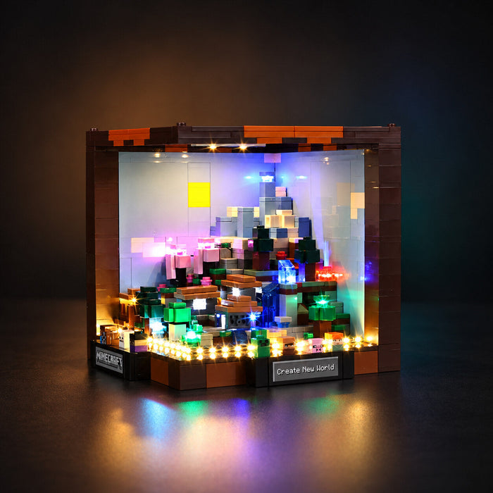 LED light kit compatible with LEGO® The Crafting Table Set #21265 — product photo 3