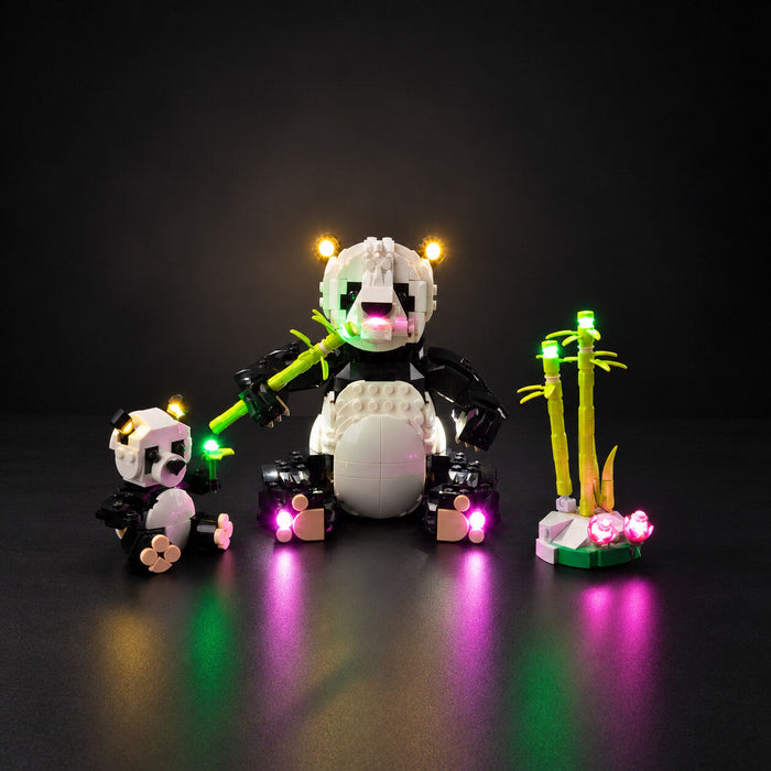 LED light kit compatible with LEGO® Wild Animals Panda Family Set #31165 — product photo 3