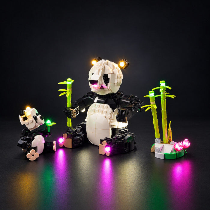 LED light kit compatible with LEGO® Wild Animals Panda Family Set #31165 — product photo 4
