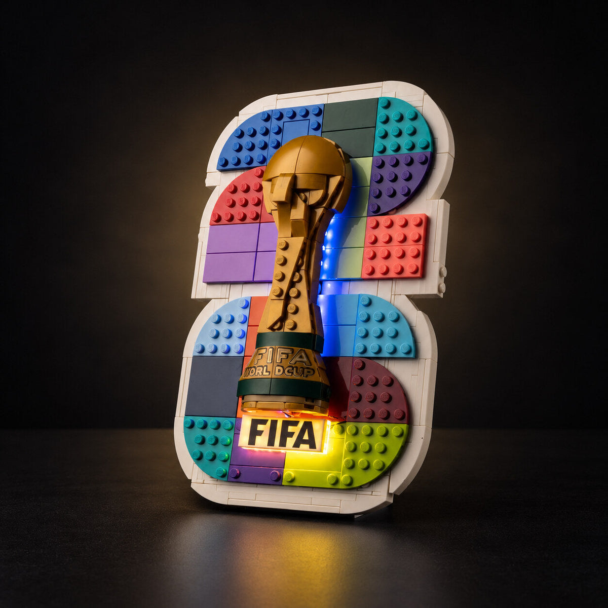 LED light kit compatible with LEGO® FIFA World Cup 2026™ Official Emblem Set #43032 — product photo 1