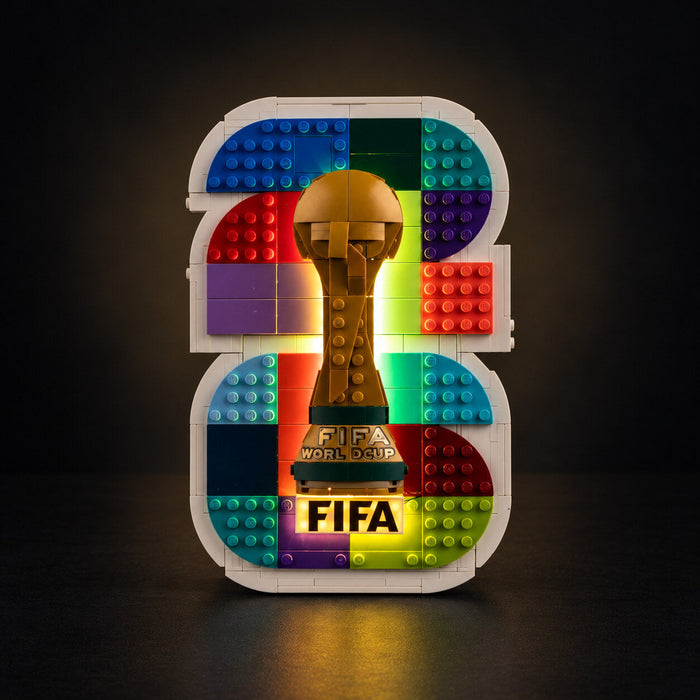 LED light kit compatible with LEGO® FIFA World Cup 2026™ Official Emblem Set #43032 — product photo 4