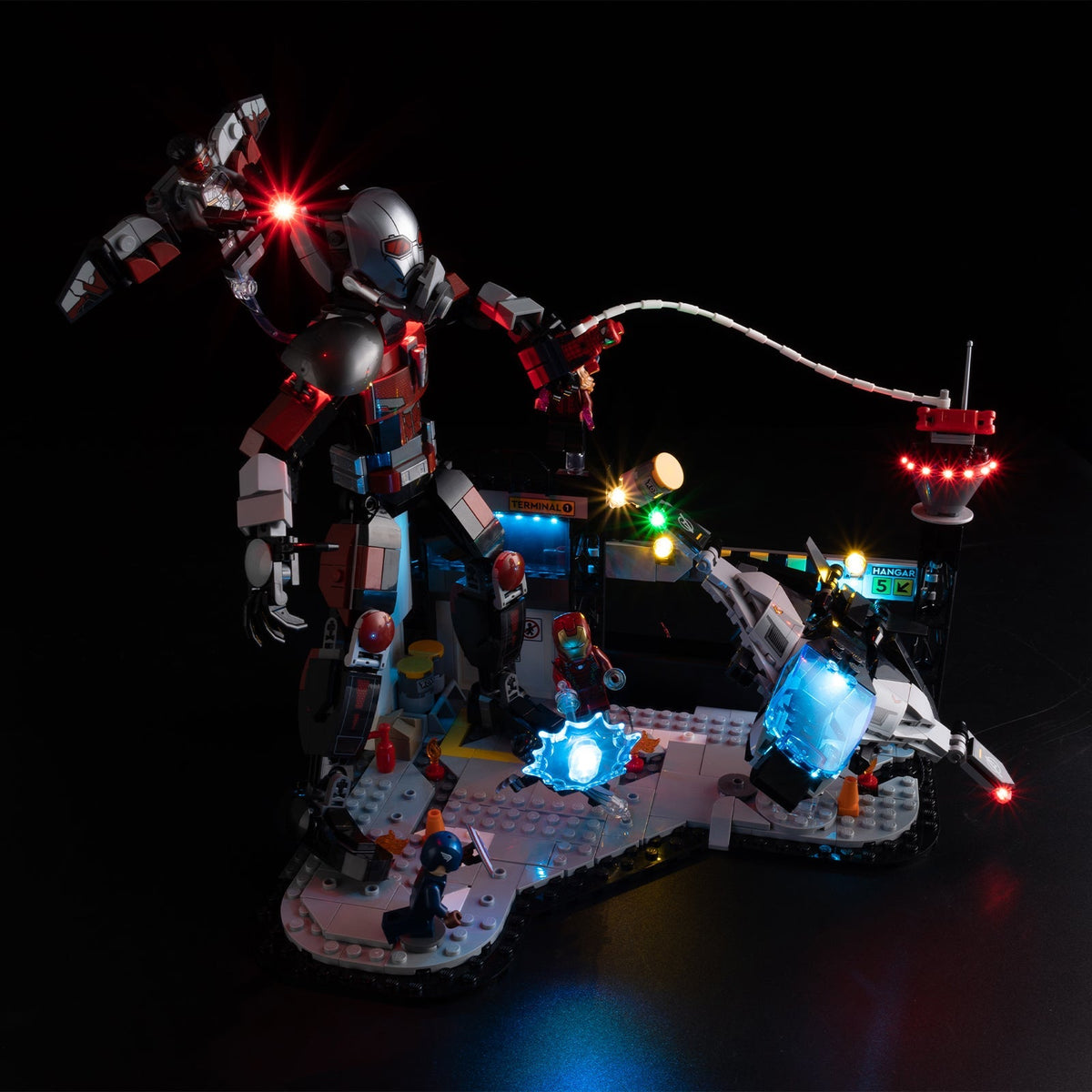 LED light kit compatible with LEGO® Captain America: Civil War Action Battle Set #76314 — product photo 4
