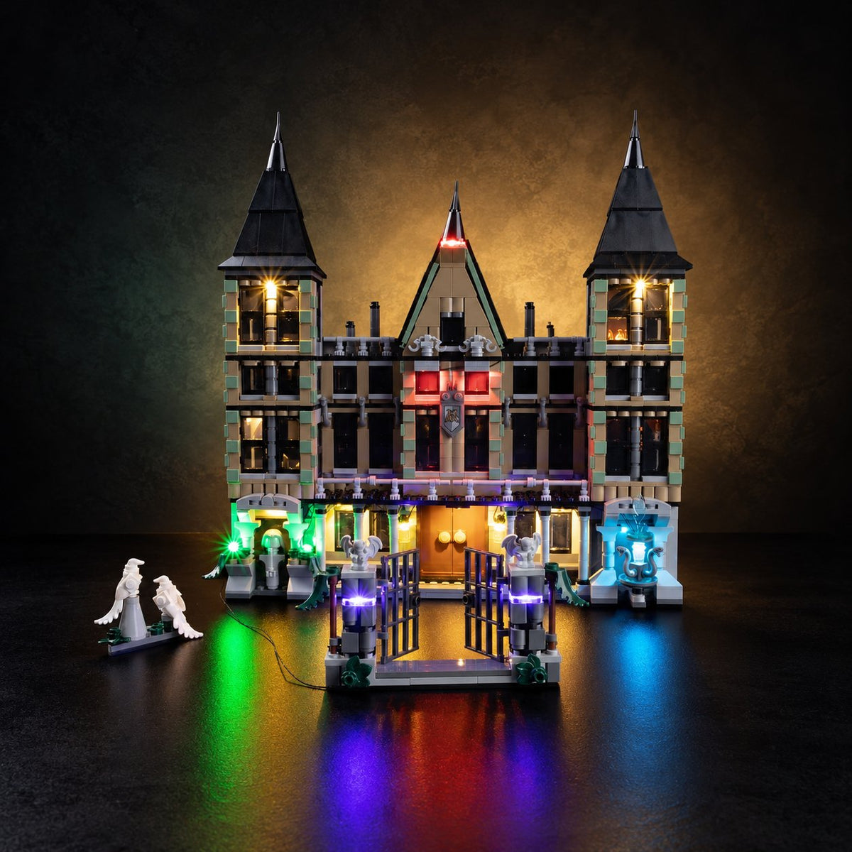 LED light kit compatible with LEGO® Malfoy Manor Set #76453 — product photo 1
