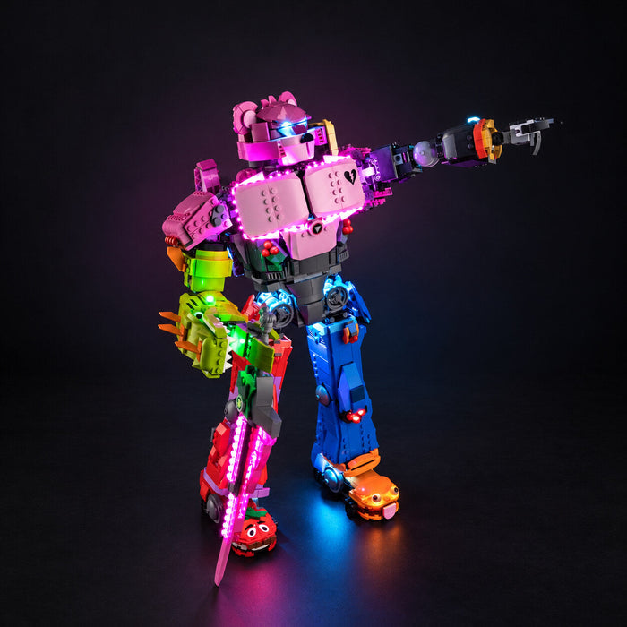LED light kit compatible with LEGO® Mecha Team Leader Set #77078 — product photo 3