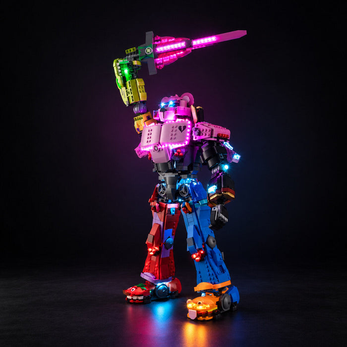 LED light kit compatible with LEGO® Mecha Team Leader Set #77078 — product photo 4